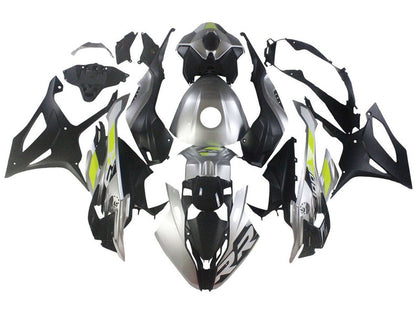 2023-2024 BMW S1000RR Black Silver Lime Green Fairing Kit