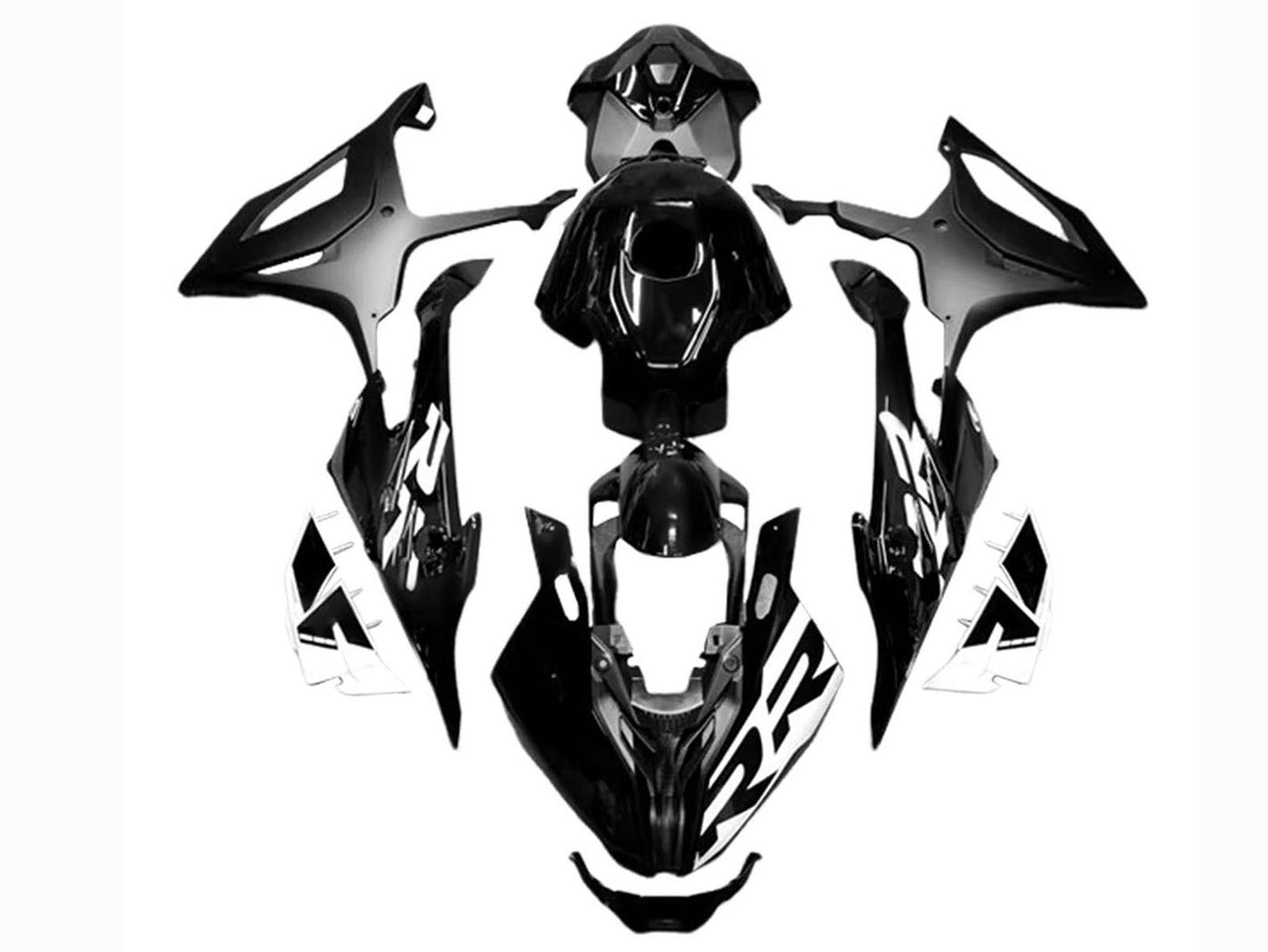 2023-2024 Black White BMW S1000RR Fairing Kit