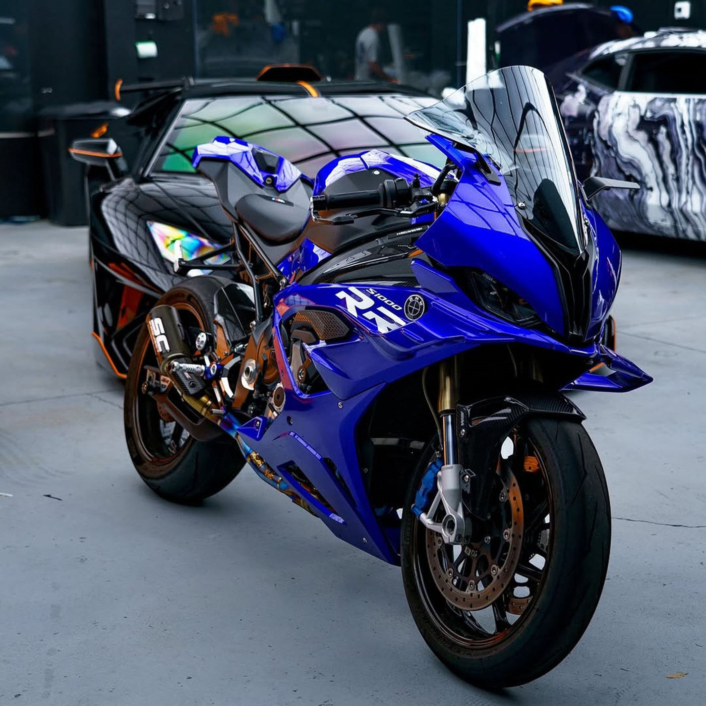 2023-2024 Glossy Dark Blue BMW S1000RR Fairing Kit