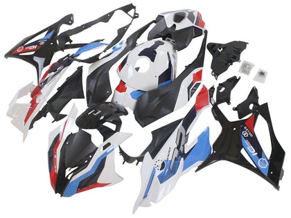 2023-2024 BMW S1000RR White Red Blue Fairing Kit