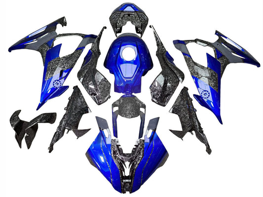 2019-2022 Blue Forged Carbon Fiber BMW S1000RR Fairing Kit