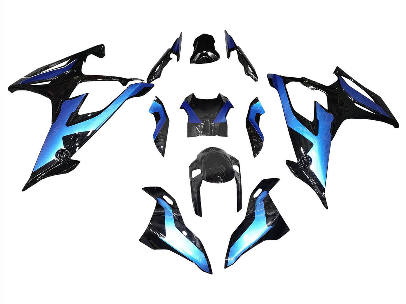 2019-2022 Black Gradient Blue BMW S1000RR Fairing Kit