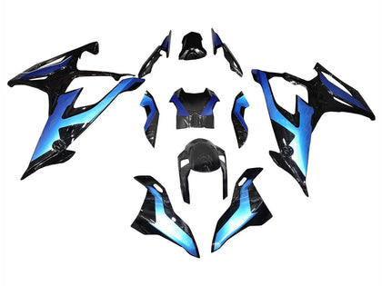 2019-2022 BMW S1000RR Black Gradient Blue Fairing Kit