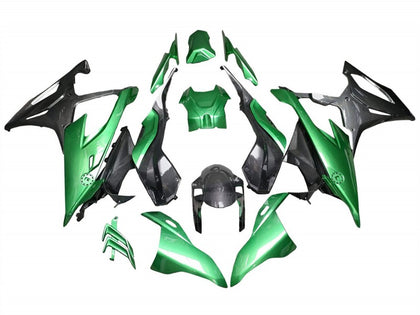 2019-2022 BMW S1000RR Glossy Black Green Carbon Fiber Fairing Kit