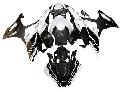 2019-2022 BMW S1000RR Glossy Black White Fairing Kit