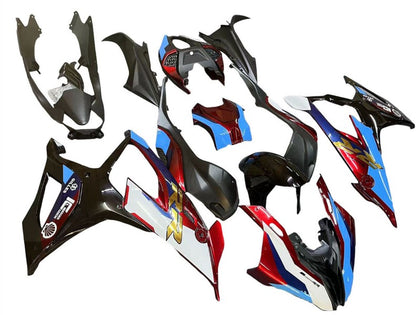 2019-2022 BMW S1000RR Black Red Blue Fairing Kit