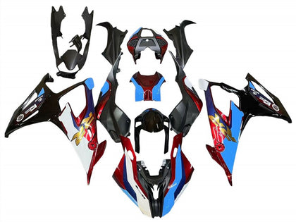 2019-2022 BMW S1000RR Black Red Blue Fairing Kit
