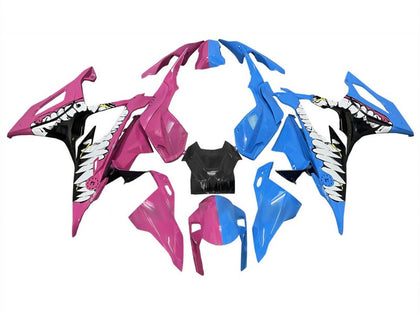 2019-2022 BMW S1000RR Deep Pink Blue Shark Fairing Kit
