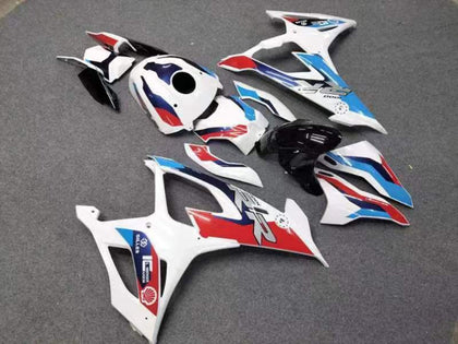 2019-2022 BMW S1000RR White Red Blue Fairing Kit