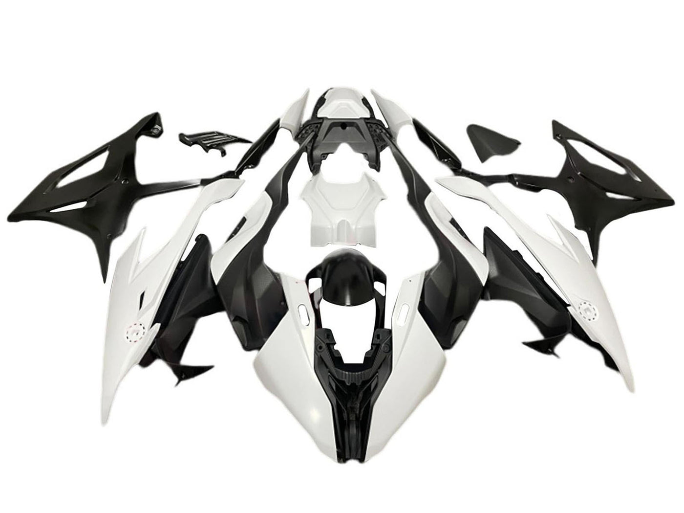 2019-2022 Matte Black White BMW S1000RR Fairing Kit