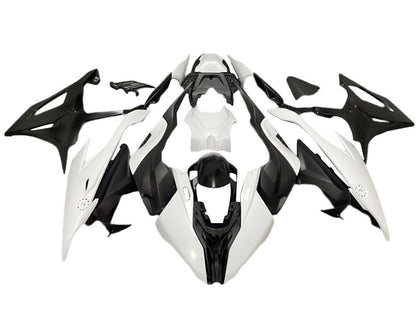 2019-2022 BMW S1000RR Matte Black White Fairing Kit
