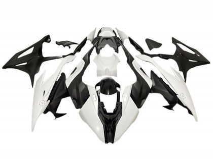 2019-2022 BMW S1000RR Matte Black White Fairing Kit