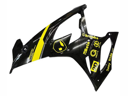 2019-2022 BMW S1000RR Glossy Black Yellow Fairing Kit