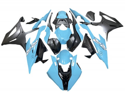 2019-2022 BMW S1000RR Blue Matte Black White Fairing Kit