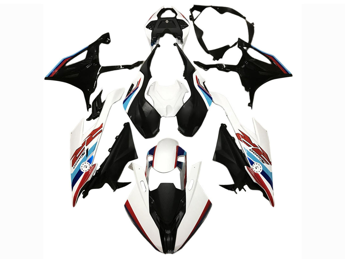 2019-2022 Black White Blue BMW S1000RR Fairing Kit