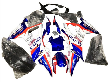 2019-2022 BMW S1000RR Blue Red White Smiths Fairing Kit