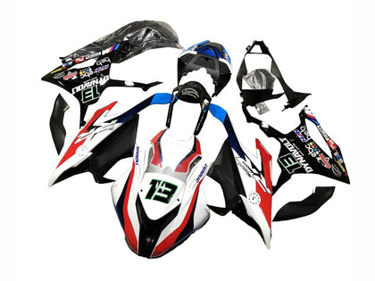 2019-2022 BMW S1000RR Black White Red 13 Fairing Kit