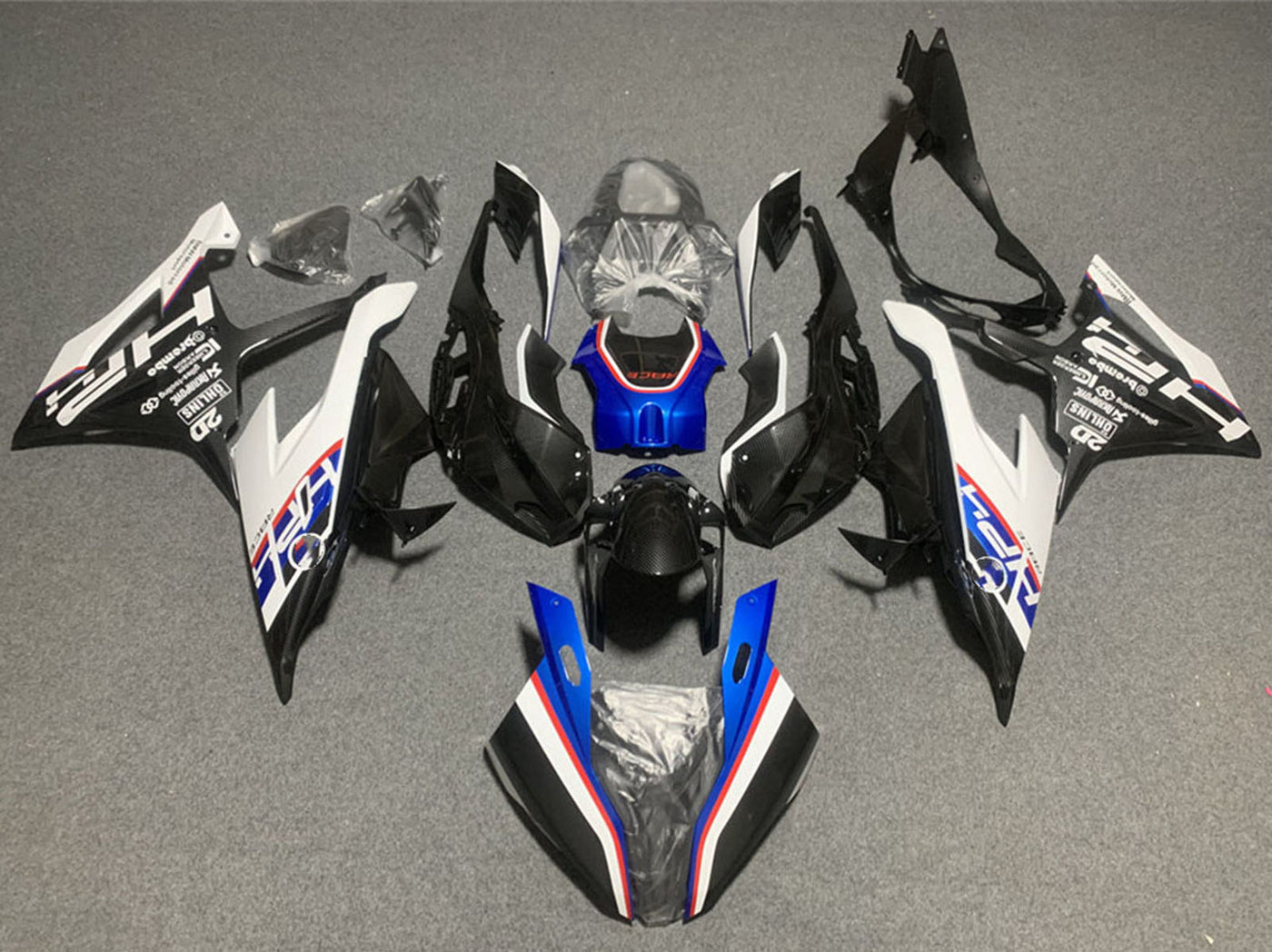 2019-2022 White Black Blue BMW S1000RR Fairing Kit