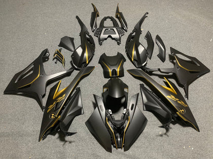 2019-2022 BMW S1000RR Black Gold Carbon Fiber Fairing Kit