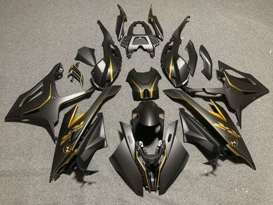 2019-2022 Black Gold Carbon Fiber BMW S1000RR Fairing Kit