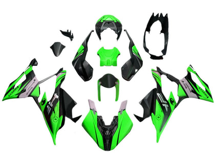 2019-2022 BMW S1000RR Green Black Fairing Kit
