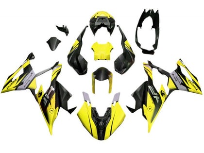 2019-2022 BMW S1000RR Matte Yellow Black Fairing Kit