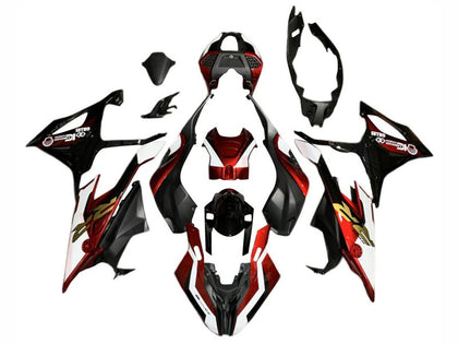 2019-2022 BMW S1000RR Red White Black Fairing Kit