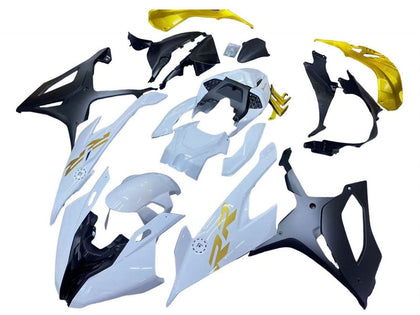 2019-2022 BMW S1000RR White Gold Fairing Kit