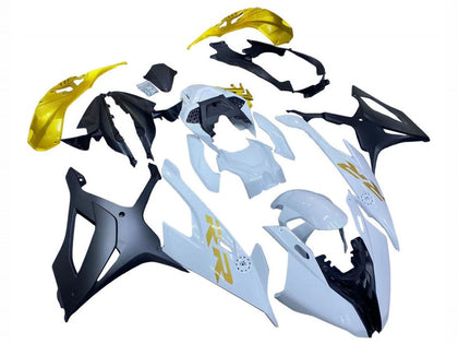 2019-2022 BMW S1000RR White Gold Fairing Kit