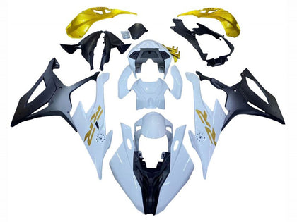 2019-2022 BMW S1000RR White Gold Fairing Kit