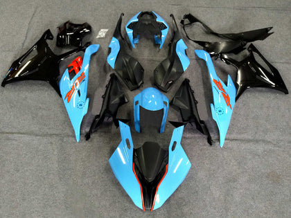 2019-2022 BMW S1000RR / M1000RR Black Light Blue Fairing Kit