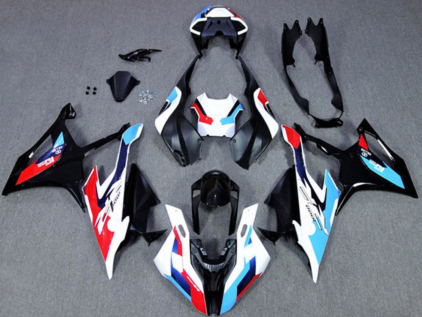 2019-2022 Black White Blue BMW S1000RR M1000RR Fairing Kit