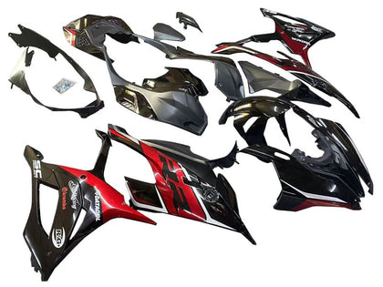2019-2022 BMW S1000RR / M1000RR Black Dark Red Fairing Kit
