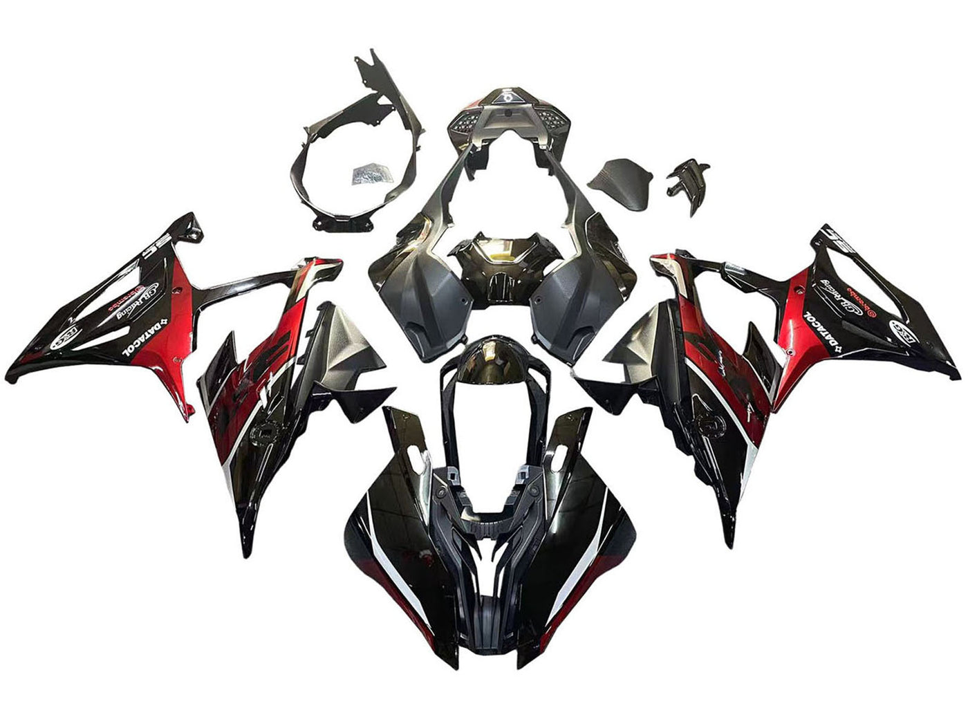 2019-2022 Black Dark Red BMW S1000RR M1000RR Fairing Kit