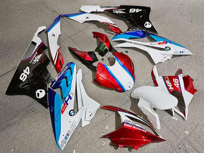 2019-2022 BMW S1000RR / M1000RR Red White Blue 46 Fairing Kit