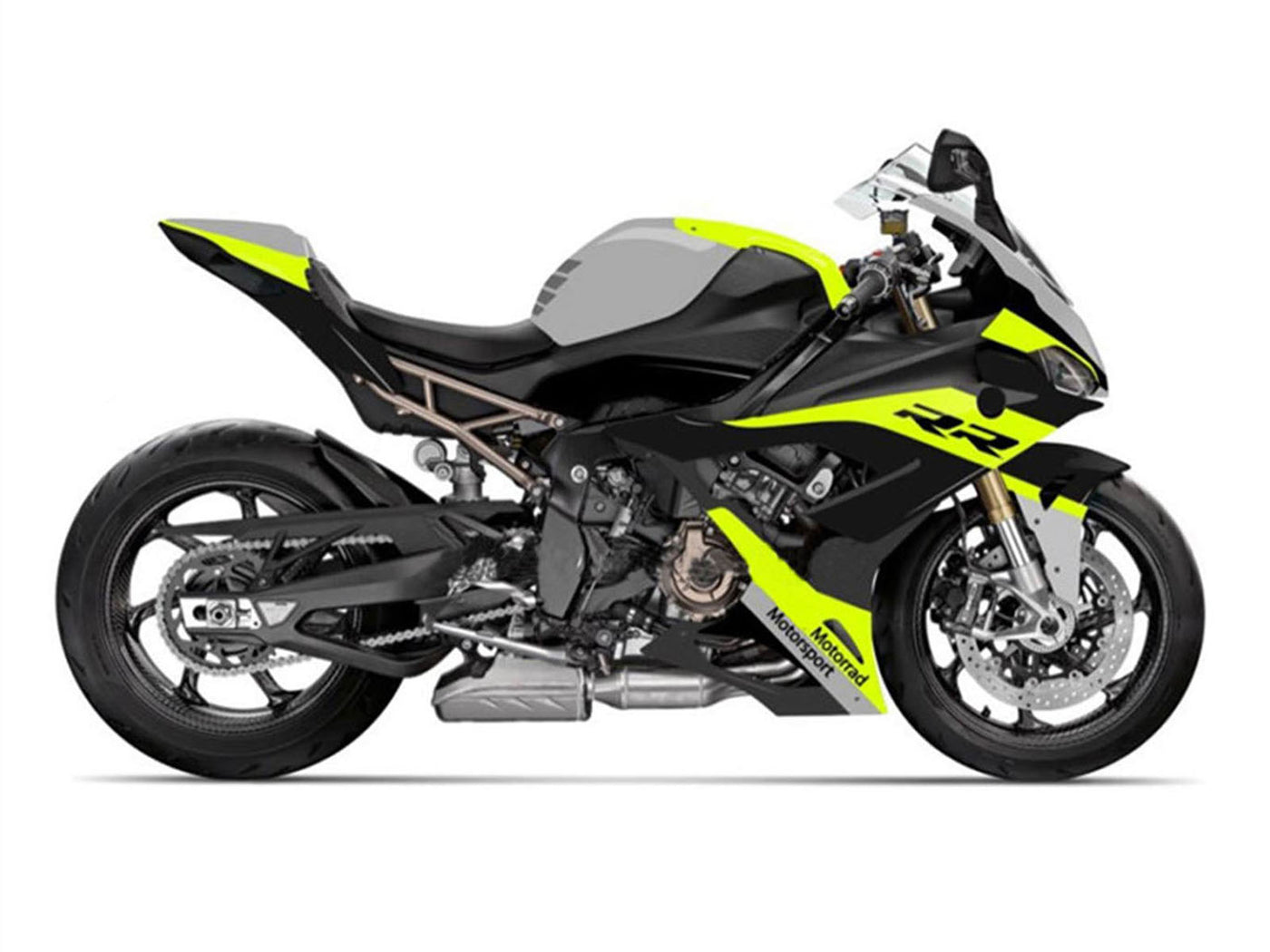 2019-2022 Black Yellow Grey BMW S1000RR M1000RR Fairing Kit