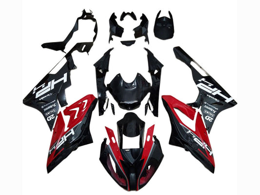 2017-2018 Black Red Ohlins BMW S1000RR Fairing Kit