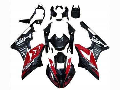 2017-2018 BMW S1000RR Black Red Ohlins Fairing Kit