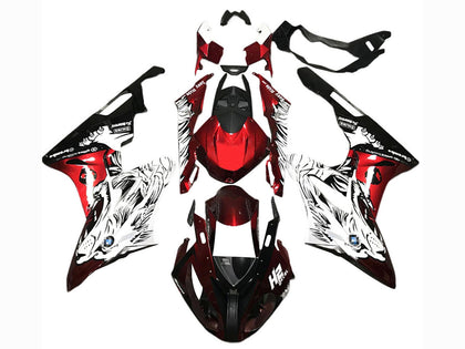 2017-2018 BMW S1000RR Black Red White Fairing Kit