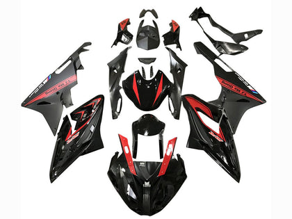 2017-2018 BMW S1000RR Black Red Fairing Kit
