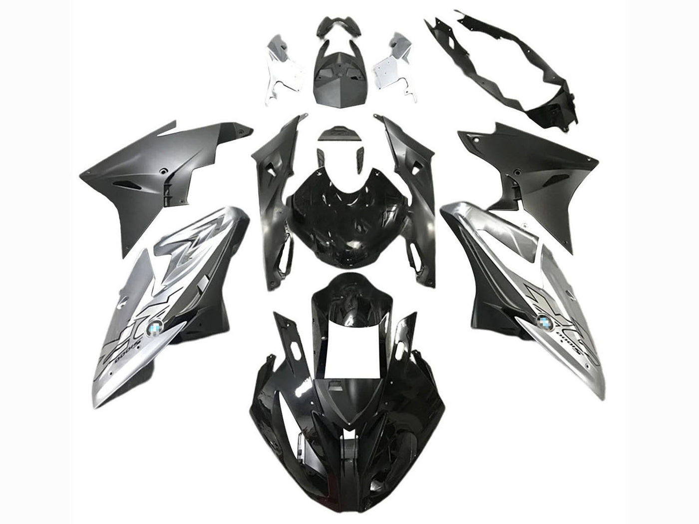 2017-2018 Silver Black BMW S1000RR Motorcycle Fairing， Purchase 2017-2018 Silver Black BMW S1000RR Motorcycle Fairing UK - UK