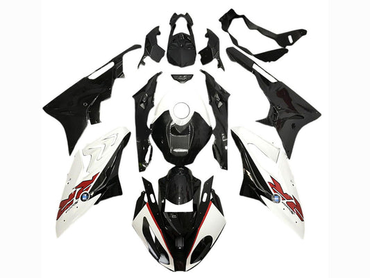 2017-2018 Black White Red BMW S1000RR Fairing Kit