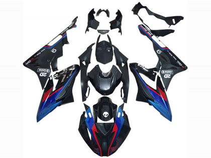 2017-2018 BMW S1000RR Black Blue Red Castrol Fairing Kit