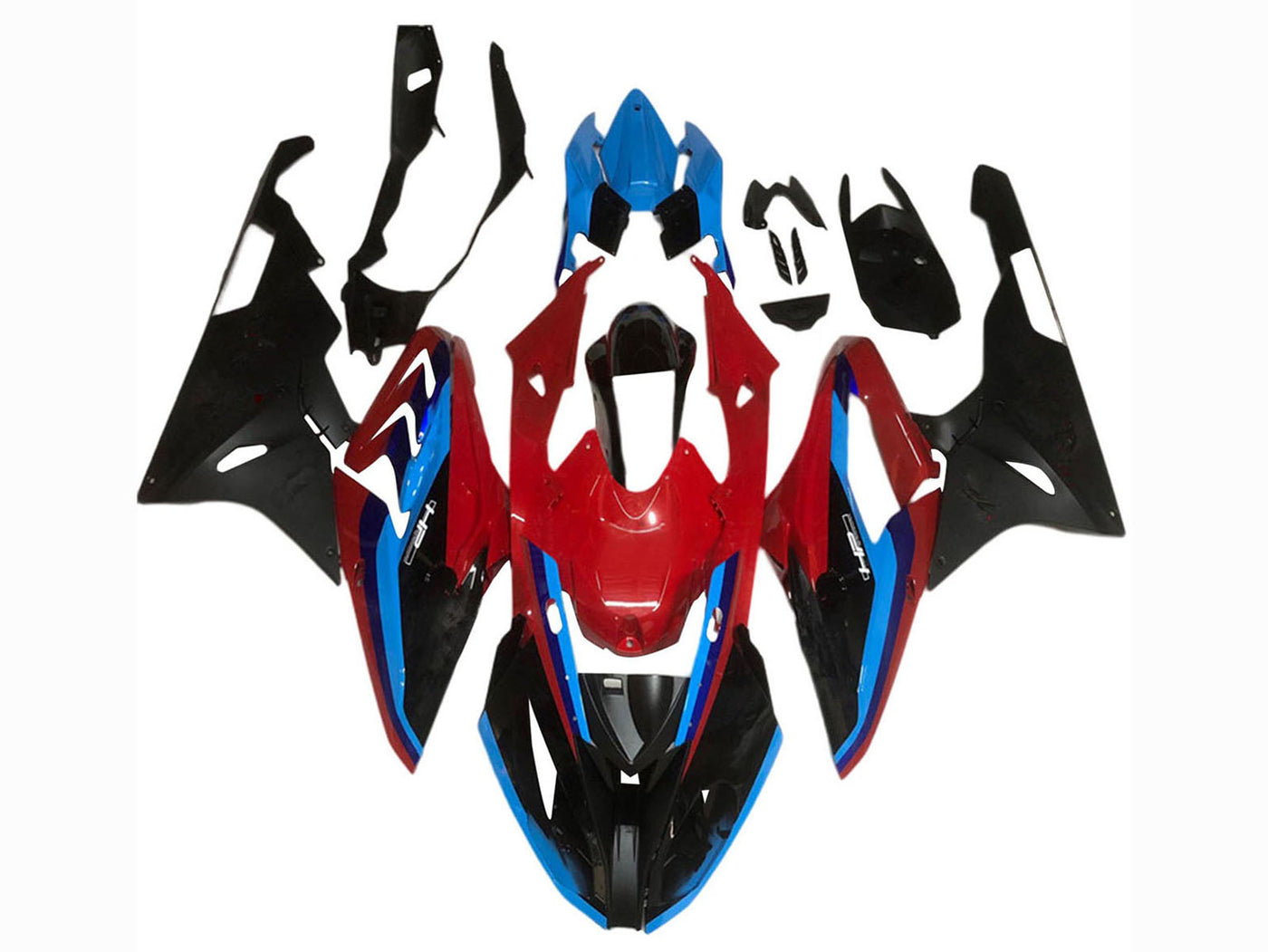 2017-2018 Black Blue Red BMW S1000RR Fairing Kit