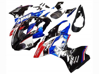 2017-2018 BMW S1000RR Blue Red White 18 Fairing Kit