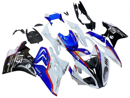 2017-2018 BMW S1000RR White Blue Red 86 Fairing Kit