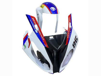 2017-2018 BMW S1000RR White Blue Red 86 Fairing Kit
