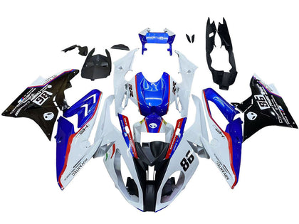 2017-2018 BMW S1000RR White Blue Red 86 Fairing Kit