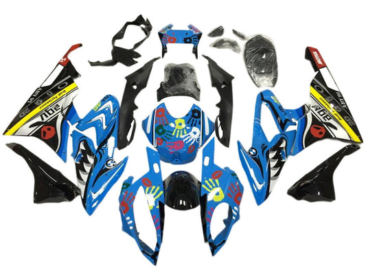 2017-2018 Blue Yellow Shark BMW S1000RR Fairing Kit
