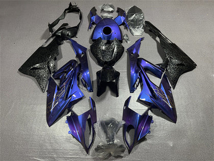 2017-2018 BMW S1000RR Black Blue Forged Carbon Fiber Fairing Kit